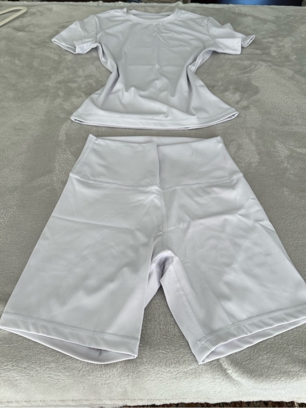 NEW, Lilac Athletic Set, Active Tee and Bike Short Set